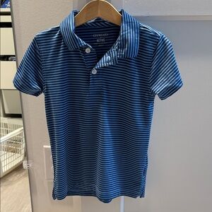 Crewcuts Navy and White Striped Polo for Kids